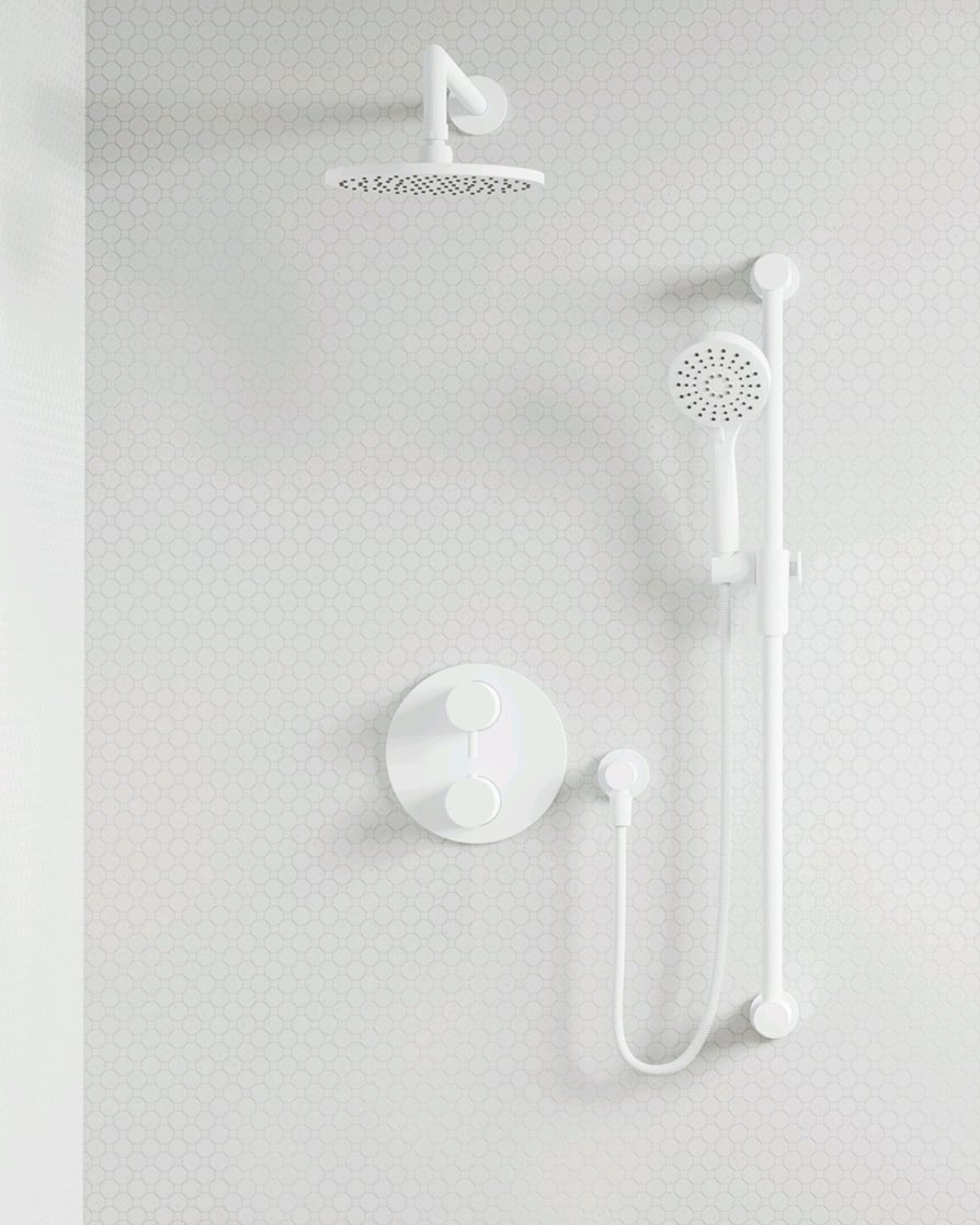 baril design white shower