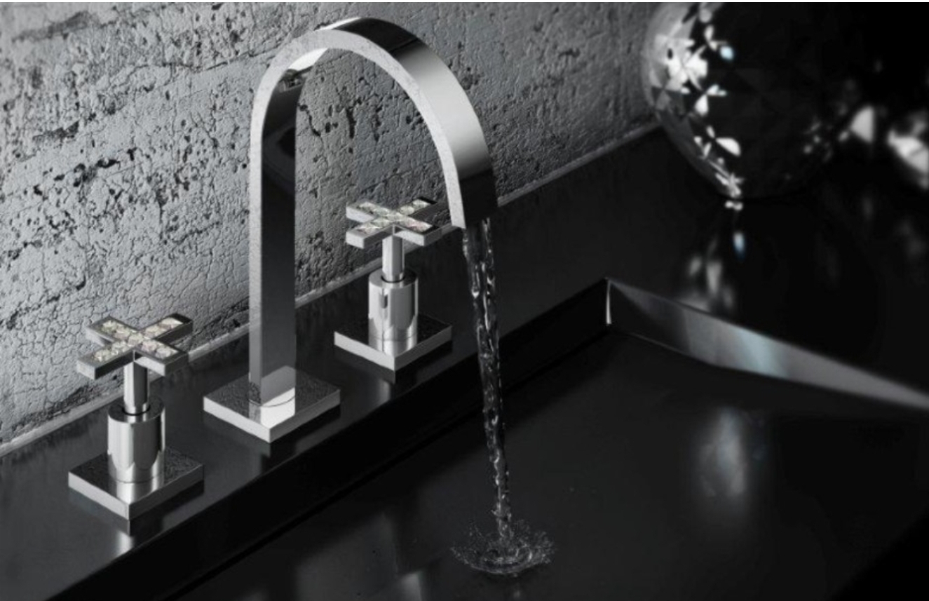 baril design silver dual faucet